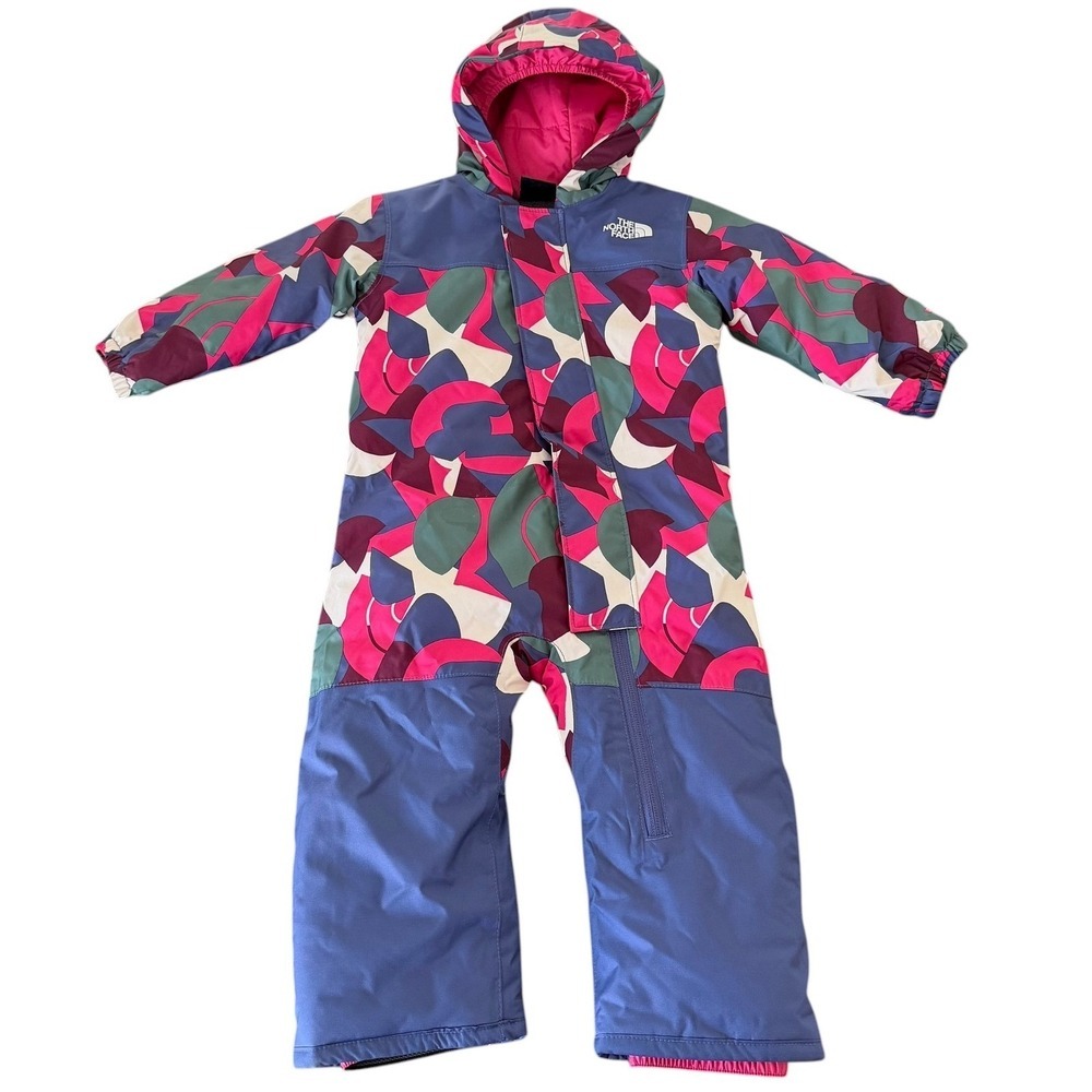 The North Face Baby Girls Snowsuit Bunting 6-12 Months Pink Purple Abstract